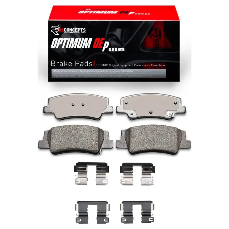 R1 2020-2025 Hyundai Tucson Rear R1 Optimum Oe Pads & Hardware Kit 1