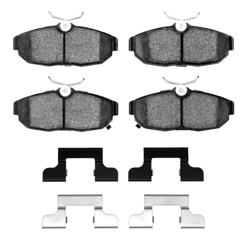 R1 12-14 Ford Mustang Rear Ceramic Pads & Hardware Kit 1