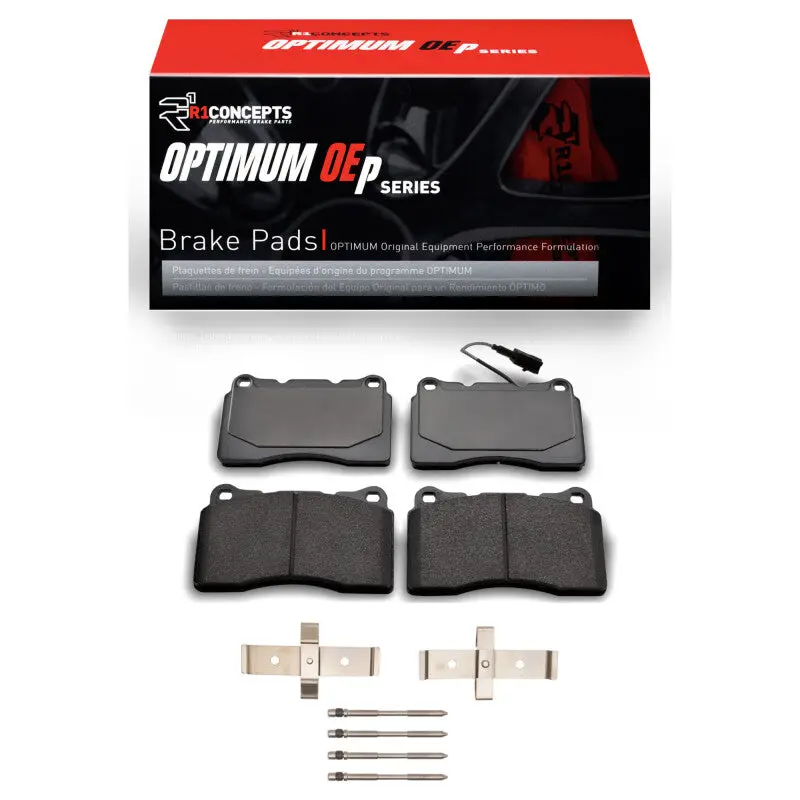 R1 2014-2022 Maserati Ghibli Front R1 Optimum Oe Pads & Hardware Kit 1
