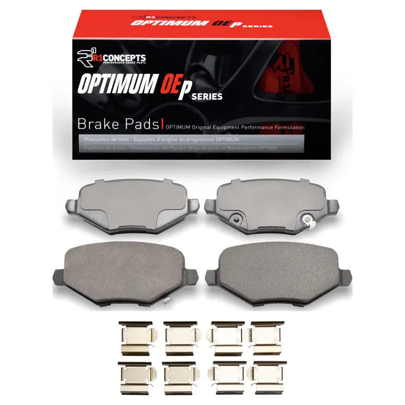 R1 12-16 Chrysler Town & Country Rear Optimum Oe Pads & Hardware Kit 1