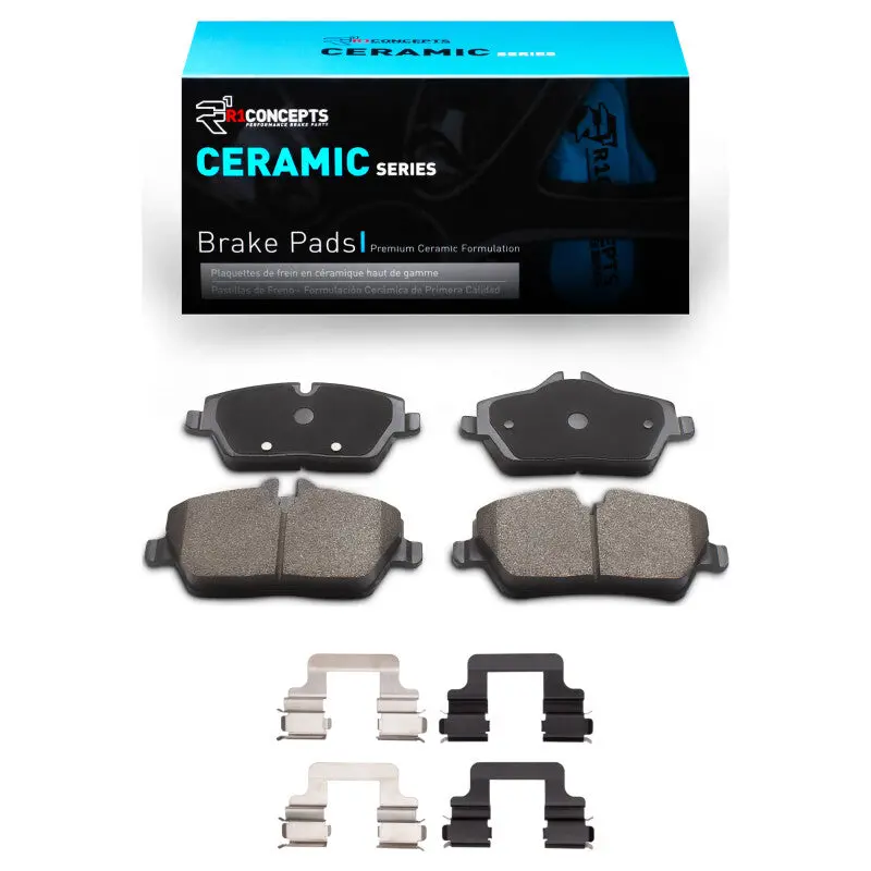R1 06-24 Bmw 120I (Mexico) Front Ceramic Pads & Hardware Kit 1