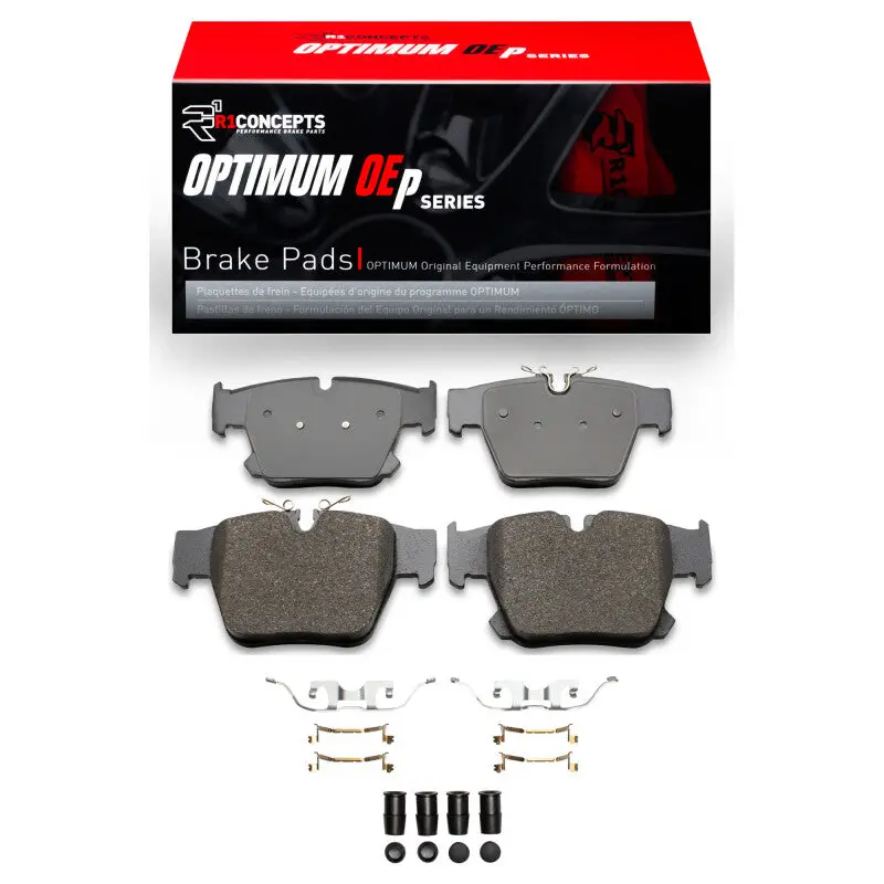 R1 23-25 Bmw 760I Xdrive Rear Optimum Oe Pads & Hardware Kit 1