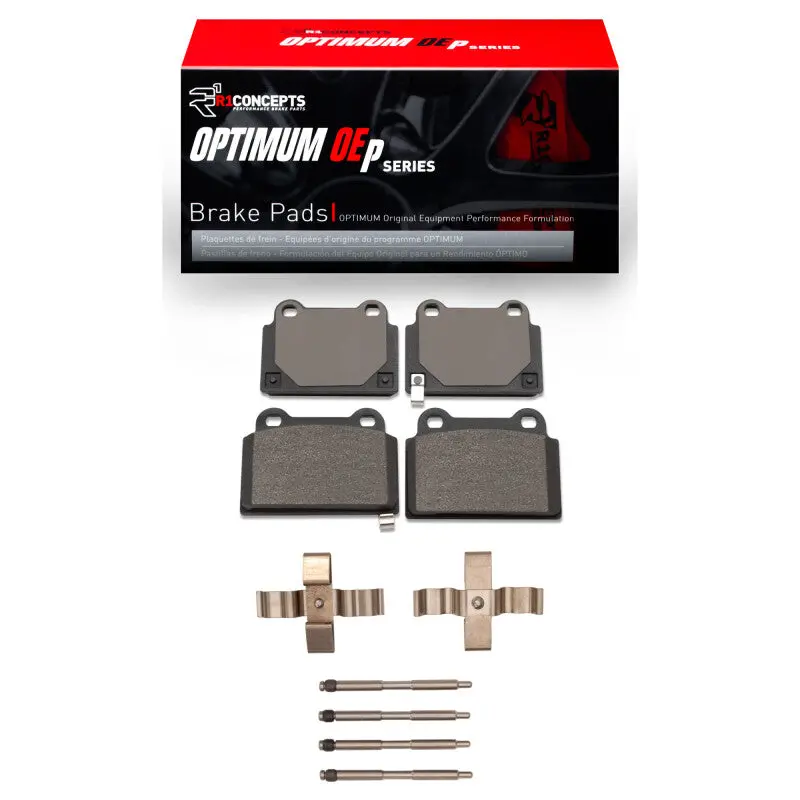 R1 2008-2015 Mitsubishi Lancer Rear R1 Optimum Oe Pads & Hardware Kit 1