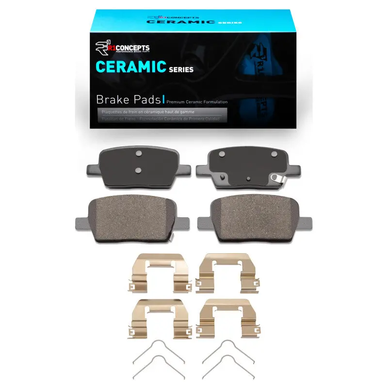 R1 16-24 Buick Enclave Rear Ceramic Brake Pads & Hardware Kit 1
