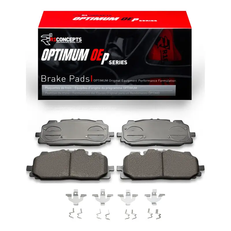 R1 17-25 Audi A6 Allroad Front Optimum Oe Brake Pads & Hardware Kit 1