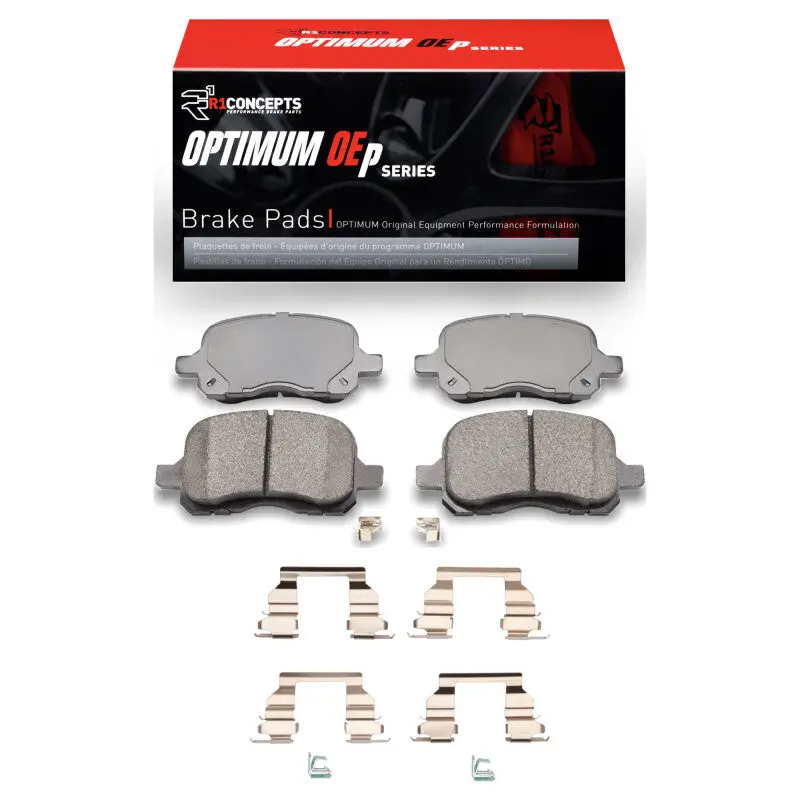 R1 98-02 Chevrolet Prizm Front Optimum Oe Brake Pads & Hardware Kit 1