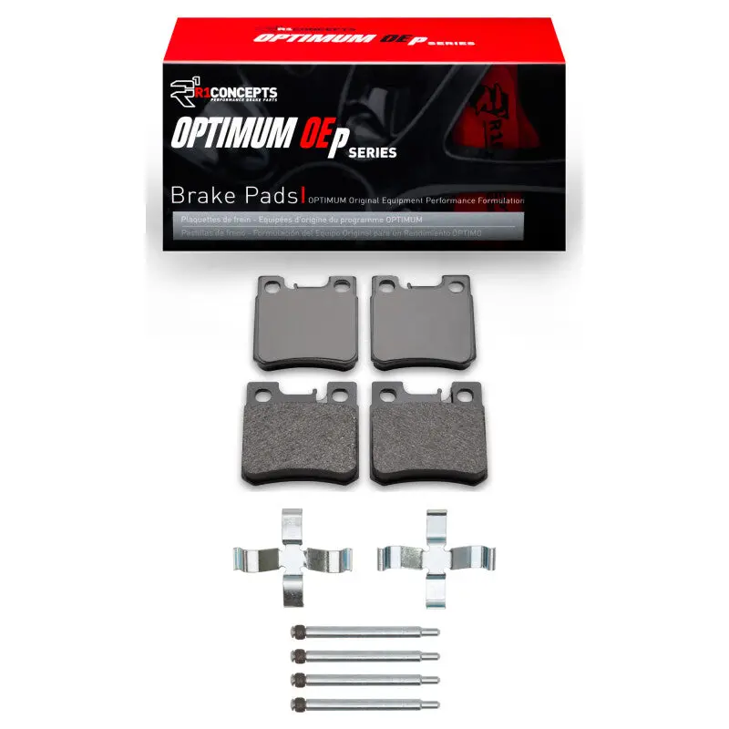 R1 93-95 Mercedes-Benz E320 Rear Optimum Oe Pads & Hardware Kit 1