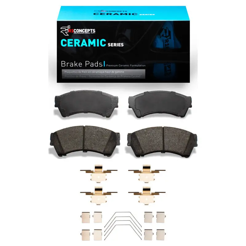 R1 2006-2013 Ford Fusion Front R1 Ceramic Pads & Hardware Kit 1