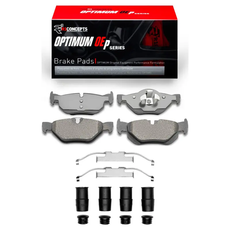 R1 2006-2015 Bmw 128I Rear R1 Optimum Oe Pads & Hardware Kit 1