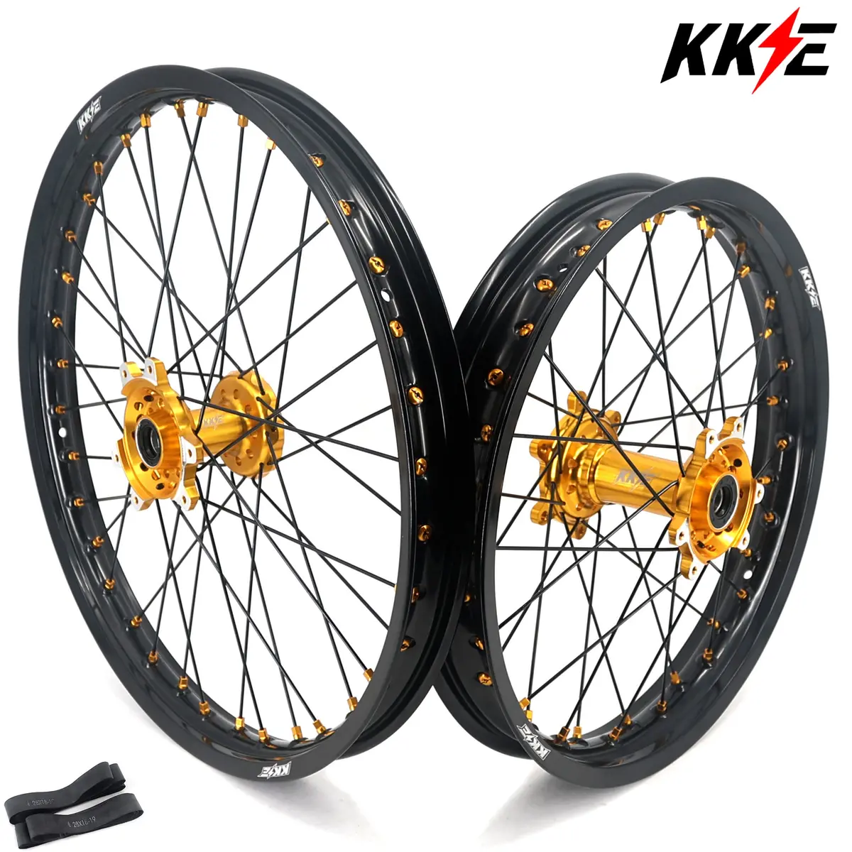 Pre-Order Us Stock Kke 21" & 18" Electric Dirtbike Wheels Rims Fit For Surron Ultra Bee 2023-2025 Gold 1