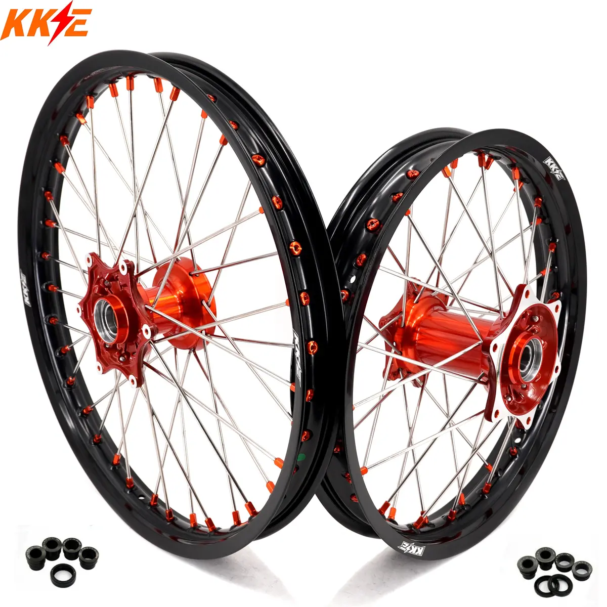 Kke 21" 19" Cast Wheels For Ktm Sx Sx-F Xc Xc-F Exc Exc-F 125-530Cc 2003-2025 1