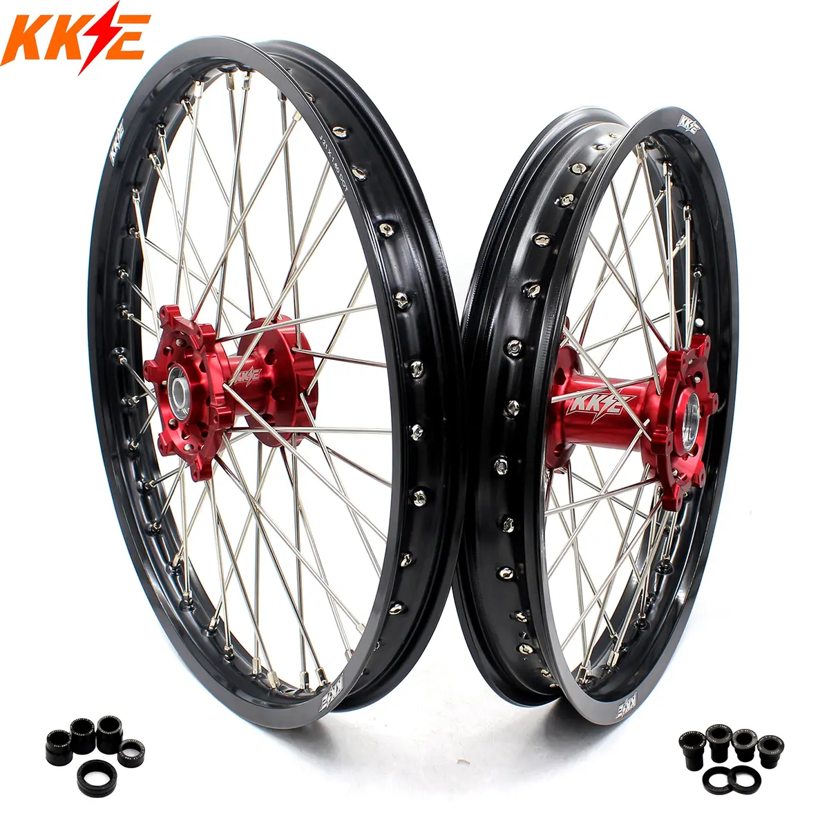 Kke 21"×1.6 / 19"×2.15 Mx Rims For Suzuki Rm125 1996-2007 Rm250 1996-2008 1