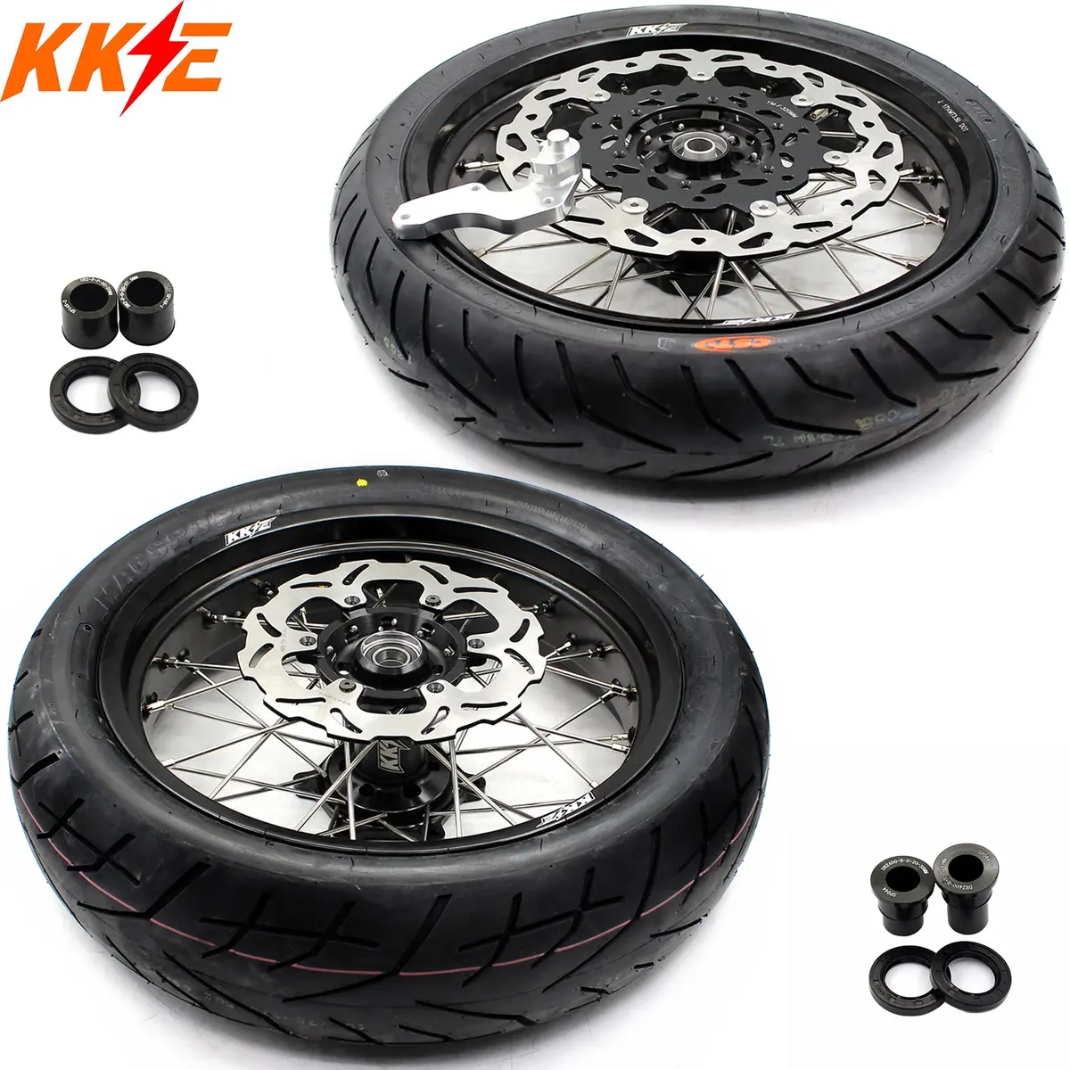 Pre-Order Kke 17Inch Supermoto Wheels For Suzuki Drz400 Drz400e Drz400s Cst Tires 1