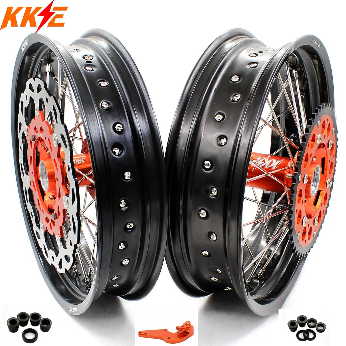 Kke 3.5/4.25*17Inch Supermoto Wheels For Ktm Sx Xcw Sxf Exc Excf Xcf 2003-2025 1