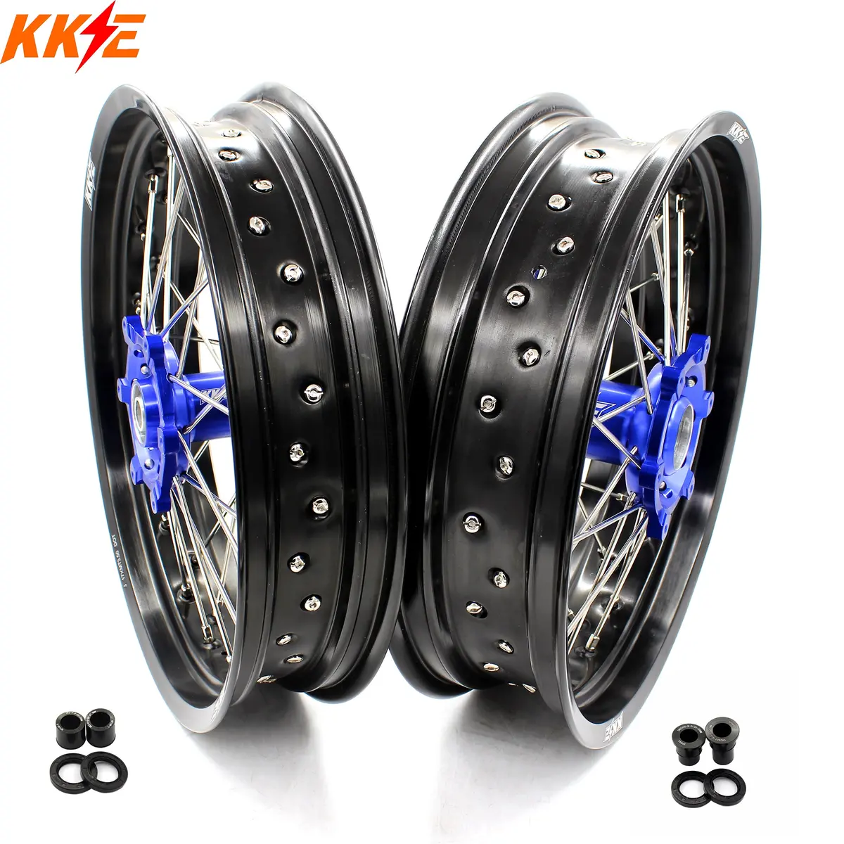 Kke 17 Inch Cush Drive On Road Supermoto Wheels Rims For Suzuki Drz400sm 2005-2024 1