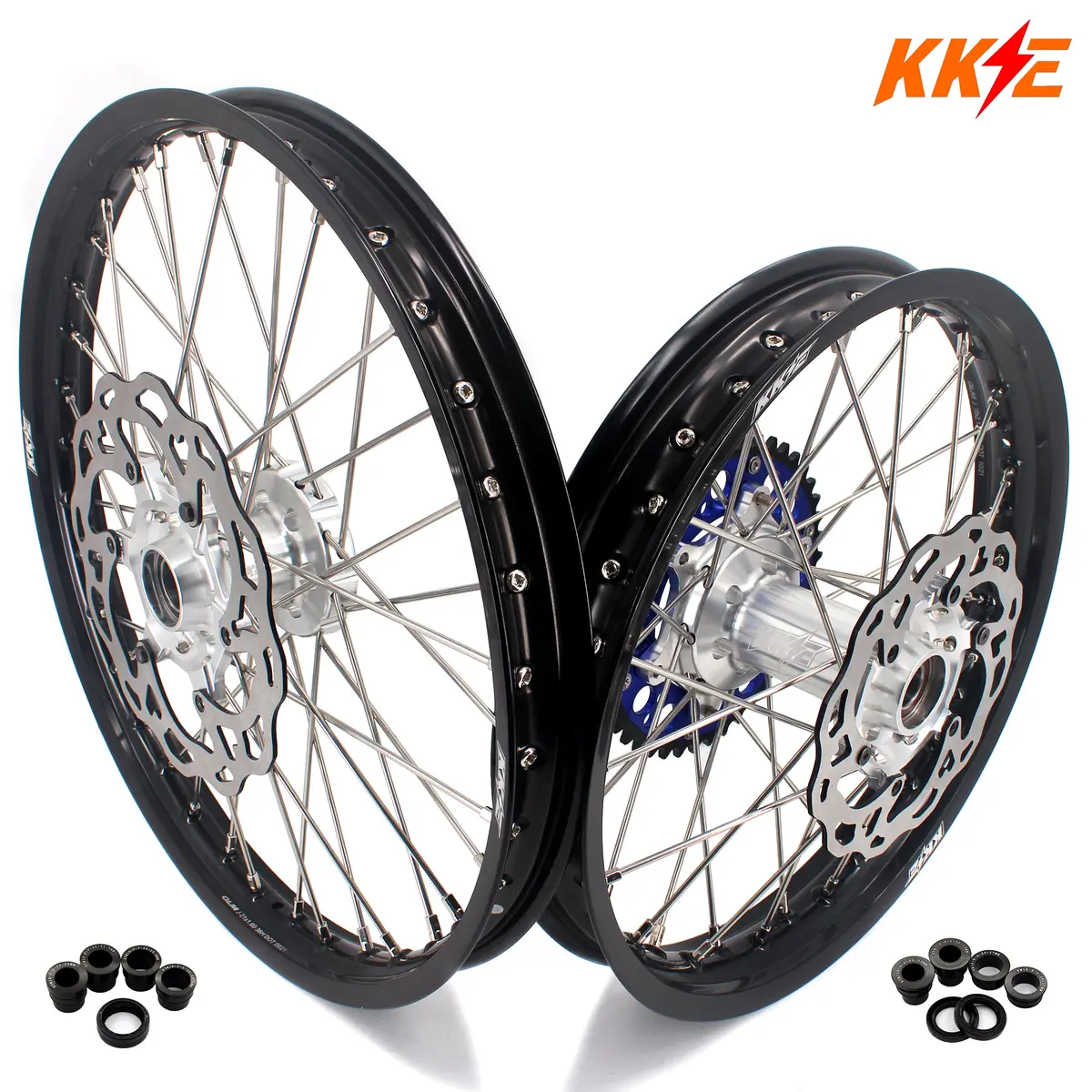 Kke 21" 18" Enduro Rims For Husqvarna Fe Fc Te Tc 125-450Cc 2014-2025 Disc & Sprocket 1