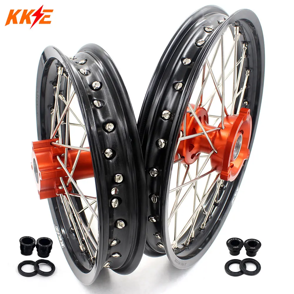 Kke 14"*1.4/12"*1.6 Kid's Small Wheels Rims Set Fit Ktm Sx 65 2002-2024 1