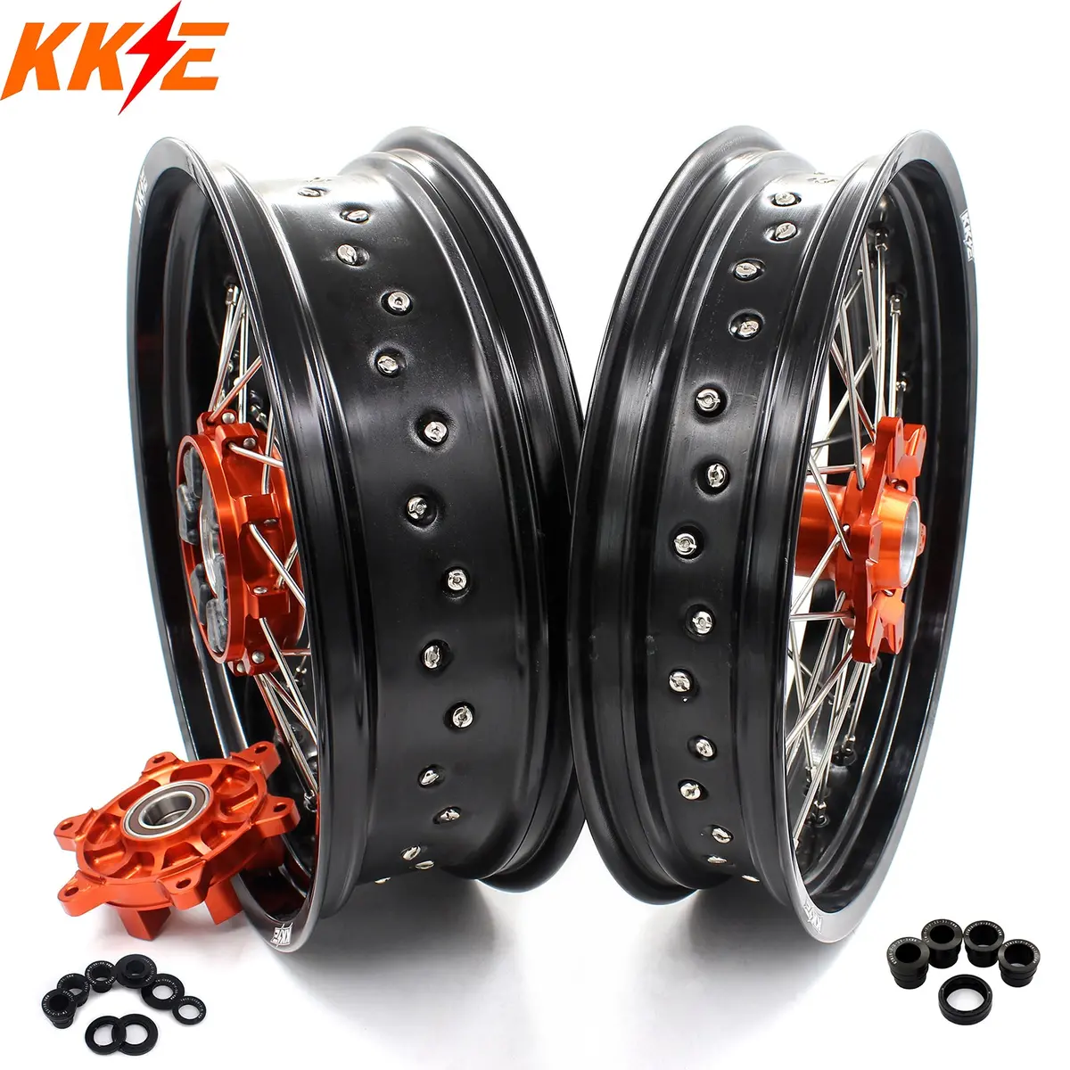 Kke 3.5/5.0 Cush Drive Supemoto Wheels For Ktm Exc Sx Sx-F Exc-W Xcf 2003-2024 1