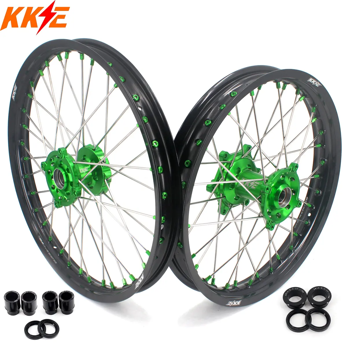 Kke 21" 19" Motorcycle Wheels Rims Fit For Kawasaki Kx250f Kx450f Kx450 Kx450x 2021-2025 1