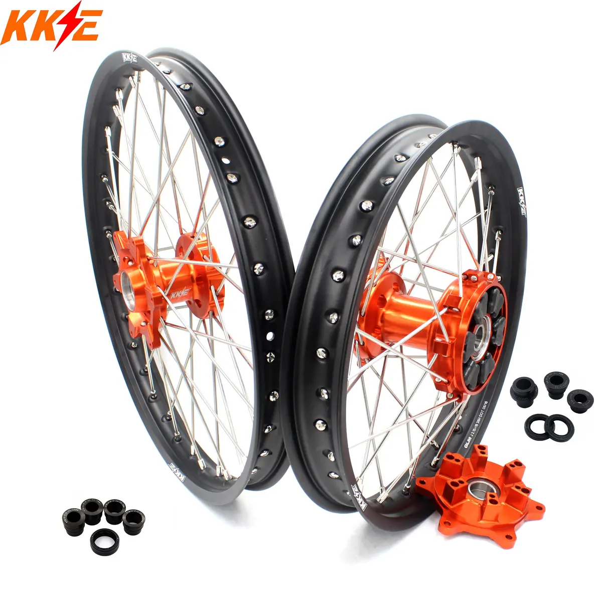 Kke 21/18 Cush Drive Rims For Ktm 690 Smc 2008-2011 Enduro-R 690 2009-2022 1