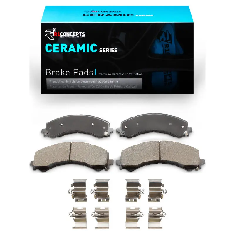 R1 21-25 Chevrolet Express 3500 Rear Ceramic Pads & Hardware Kit 1