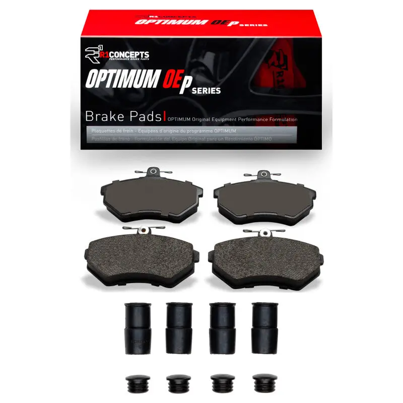 R1 88-92 Audi 90 Front Optimum Oe Pads & Hardware Kit 1