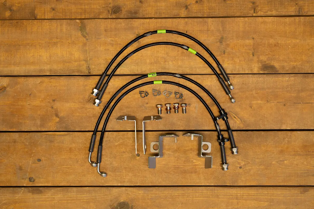 Fdf Raceshop - Mustang S197 Extended Front + Rear Brake Line Kit (2005-2014) 1