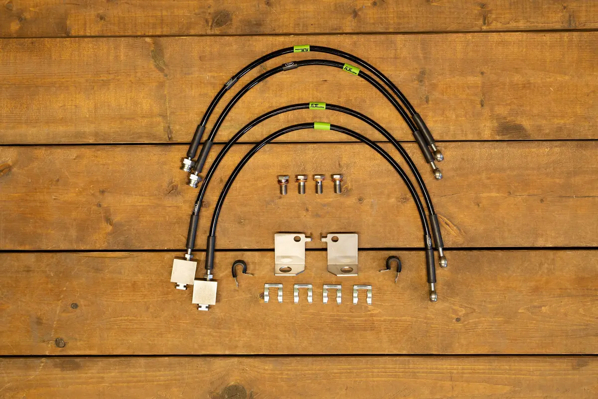Fdf Raceshop - Mustang S550/S650 Extended Front + Rear Brake Line Kit (2015+) 1
