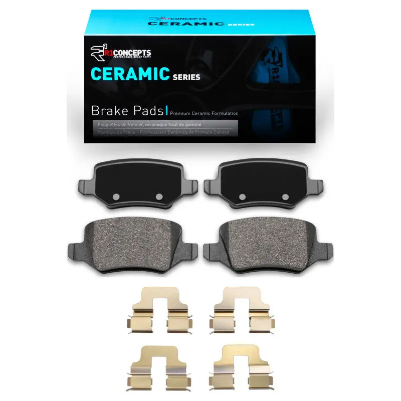 R1 01-11 Mercedes-Benz B200 Rear Ceramic Pads & Hardware Kit 1