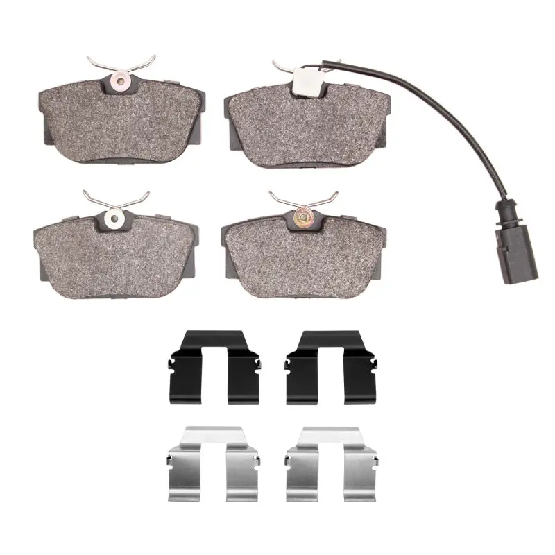 R1 00-00 Volkswagen Eurovan Rear Semi Met Pads & Hardware Kit 1