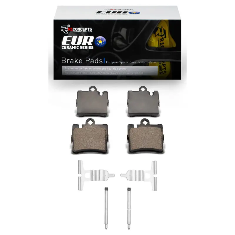 R1 00-03 Mercedes-Benz Cl55 Amg Rear Euro Ceramic Pads & Hardware Kit 1