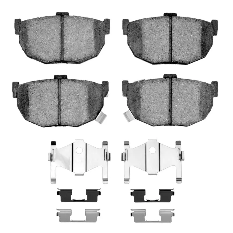 R1 85-09 Hyundai Tiburon Rear Semi Met Pads & Hardware Kit 1