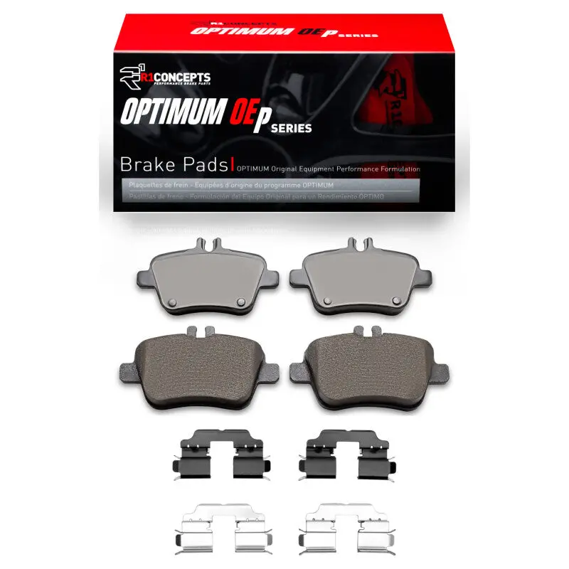 R1 14-17 Mercedes-Benz B Electric Drive Rear Optimum Oe Pads & Hardware Kit 1