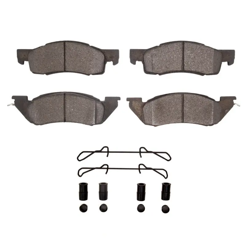 R1 87-90 Dodge Dakota 4Wd Front Semi Met Pads & Hardware Kit 1