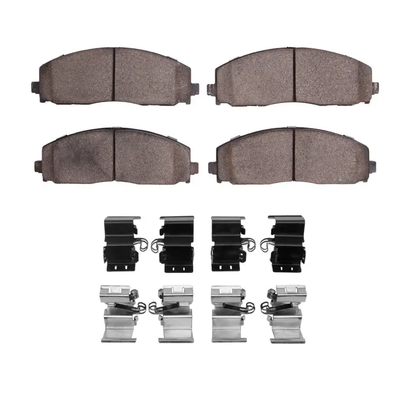 R1 2012-2025 Chrysler Pacifica Front R1 Euro Ceramic Pads & Hardware Kit 1