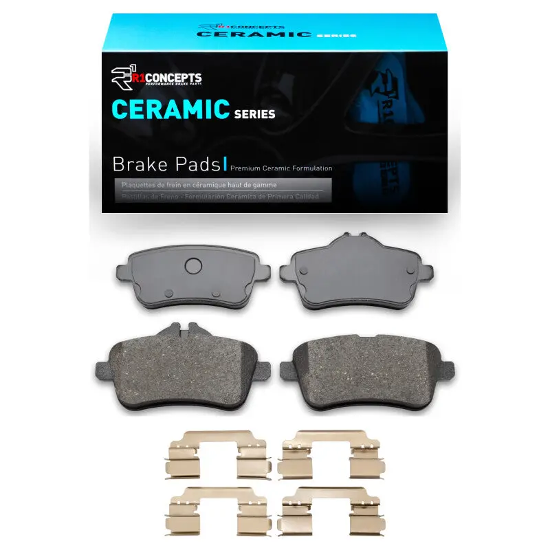 R1 12-19 Mercedes-Benz Ml63 Amg Rear Ceramic Pads & Hardware Kit 1