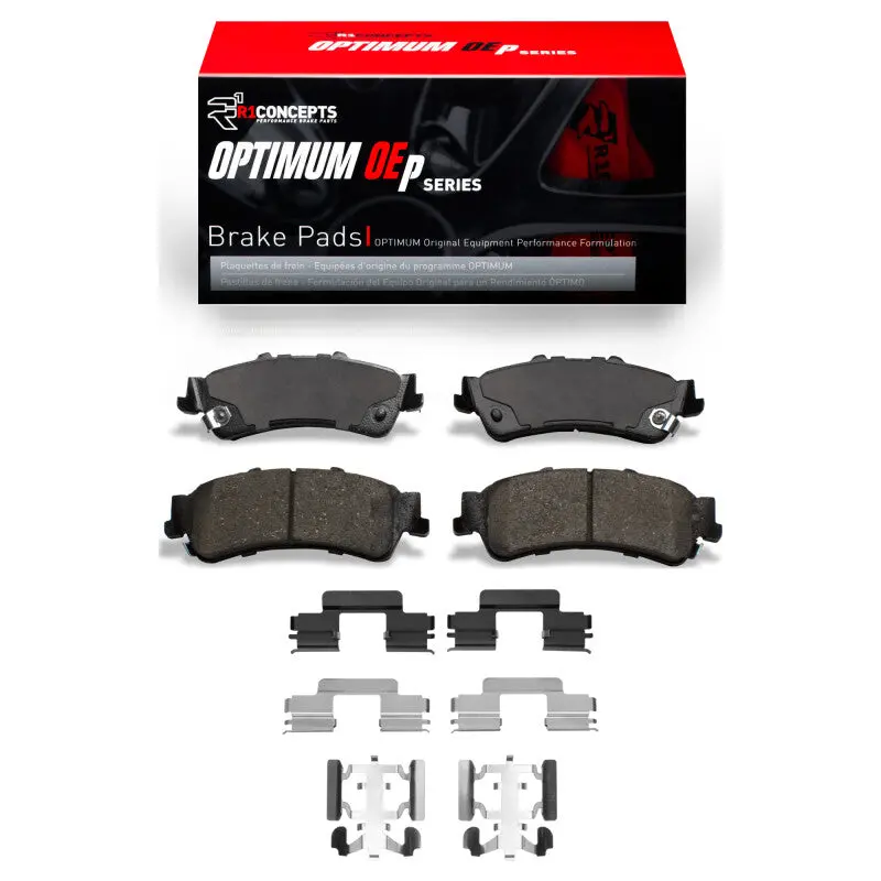 R1 03-07 Chevrolet Silverado 1500 Classic Rear Optimum Oe Pads & Hardware Kit 1