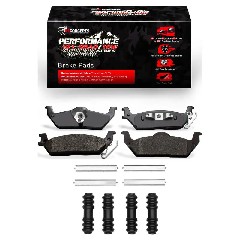 R1 04-11 Ford F-150 Rwd Rear Performance Off-Road/Tow Brake Pads & Hardware Kit 1