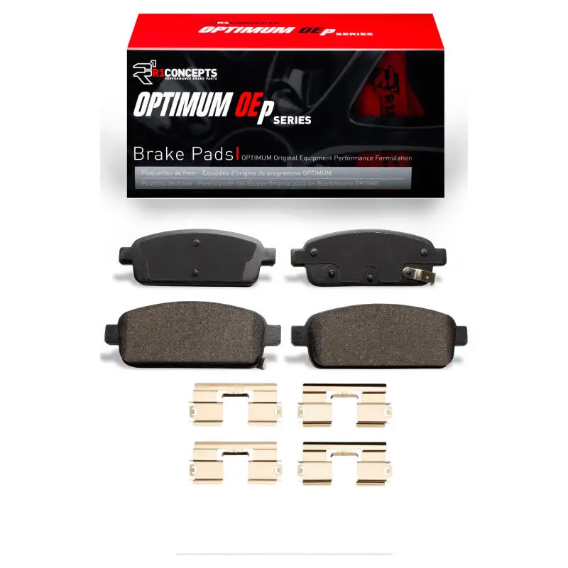 R1 11-19 Buick Verano Rear Optimum Oe Brake Pads & Hardware Kit 1