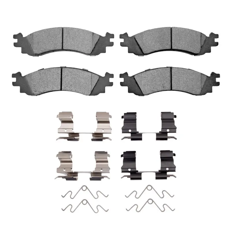 R1 2006-2012 Ford Explorer Sport Trac Front R1 Semi Met Pads & Hardware Kit 1