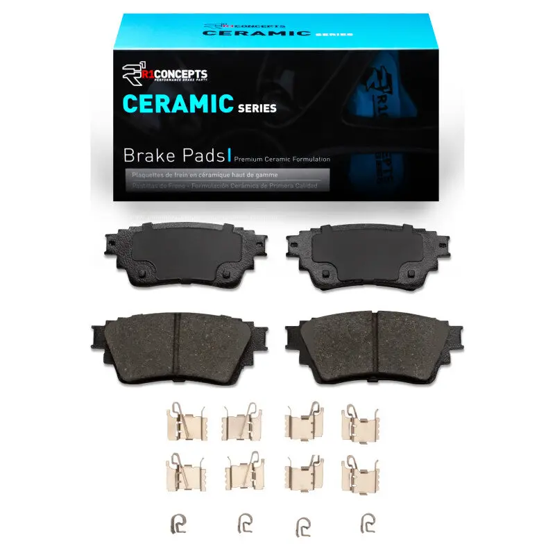 R1 2017-2025 Mitsubishi Eclipse Cross Rear R1 Ceramic Pads & Hardware Kit 1