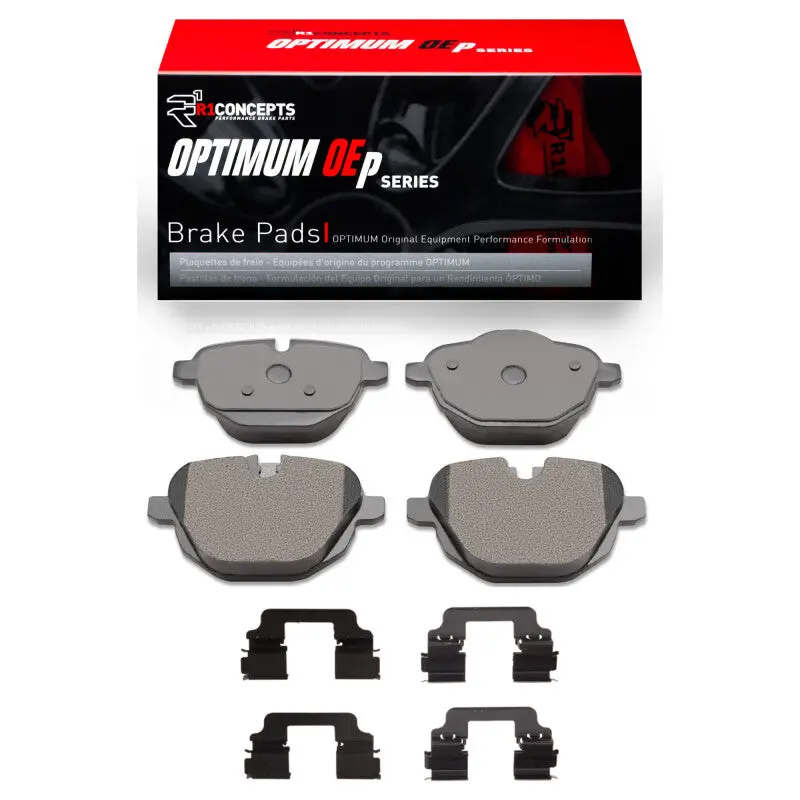 R1 2011-2025 Bmw 520I (Latin America) Rear R1 Optimum Oe Pads & Hardware Kit 1