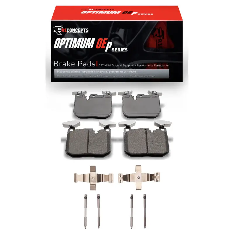 R1 2012-2020 Bmw 330I Front R1 Optimum Oe Pads & Hardware Kit 1