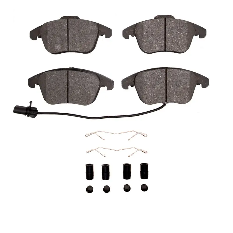 R1 08-17 Audi A5 Front Semi Met Pads & Hardware Kit 1