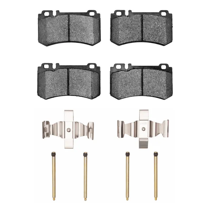 R1 07-13 Mercedes-Benz S600 Rear Semi Met Pads & Hardware Kit 1