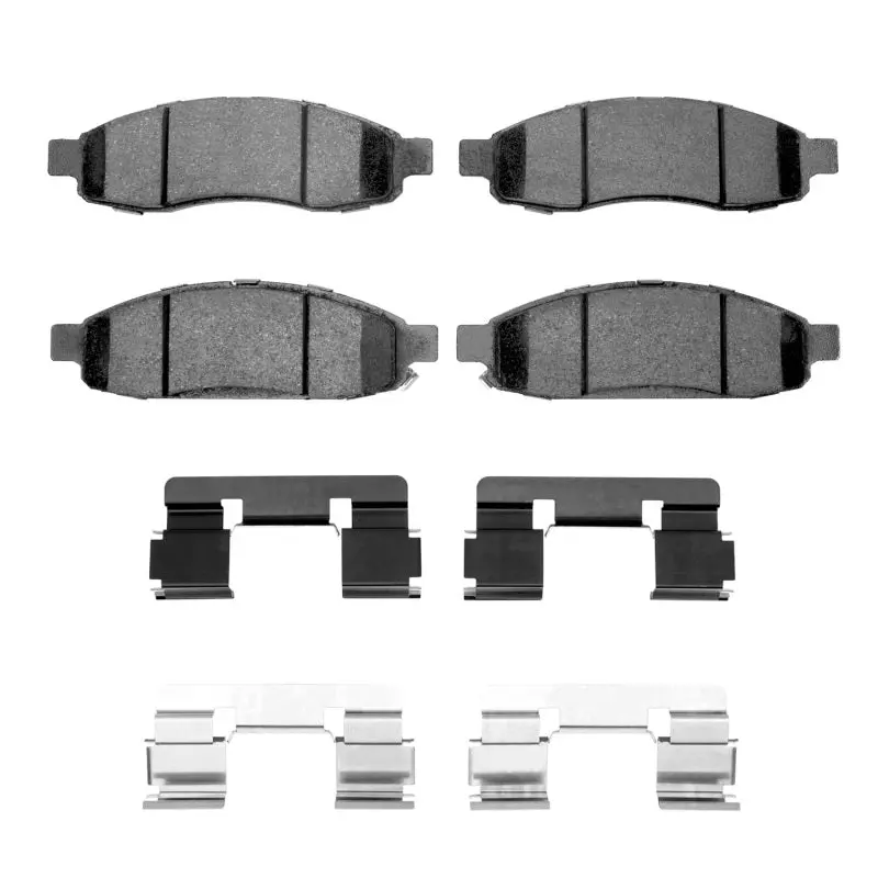 R1 04-07 Infiniti Qx56 Front Ceramic Brake Pads & Hardware Kit 1