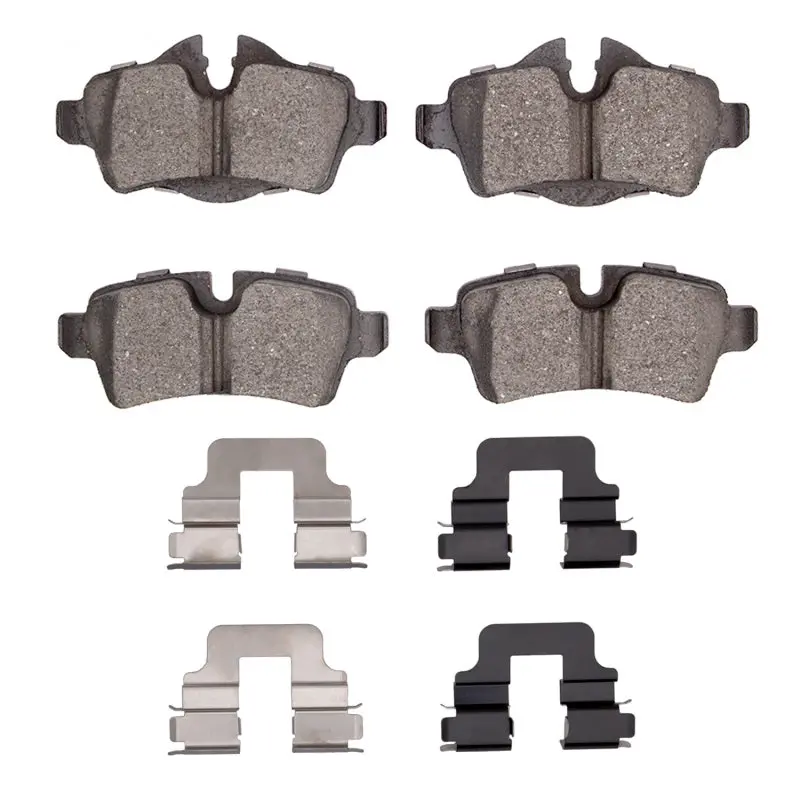 R1 07-15 Mini Cooper (Excl Clubman) Rear Ceramic Brake Pads & Hardware Kit 1