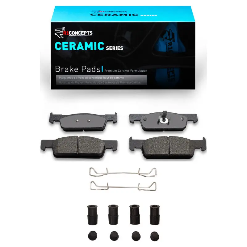 R1 15-17 Renault Logan (Mexico) Front Ceramic Pads & Hardware Kit 1