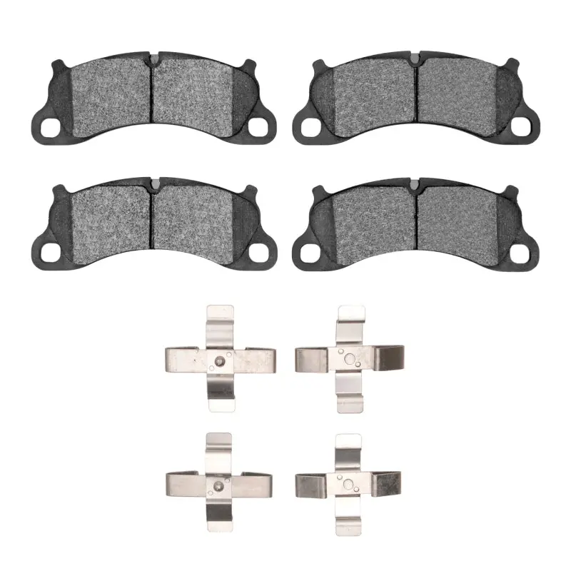 R1 12-16 Porsche Boxster Front Semi Met Pads & Hardware Kit 1