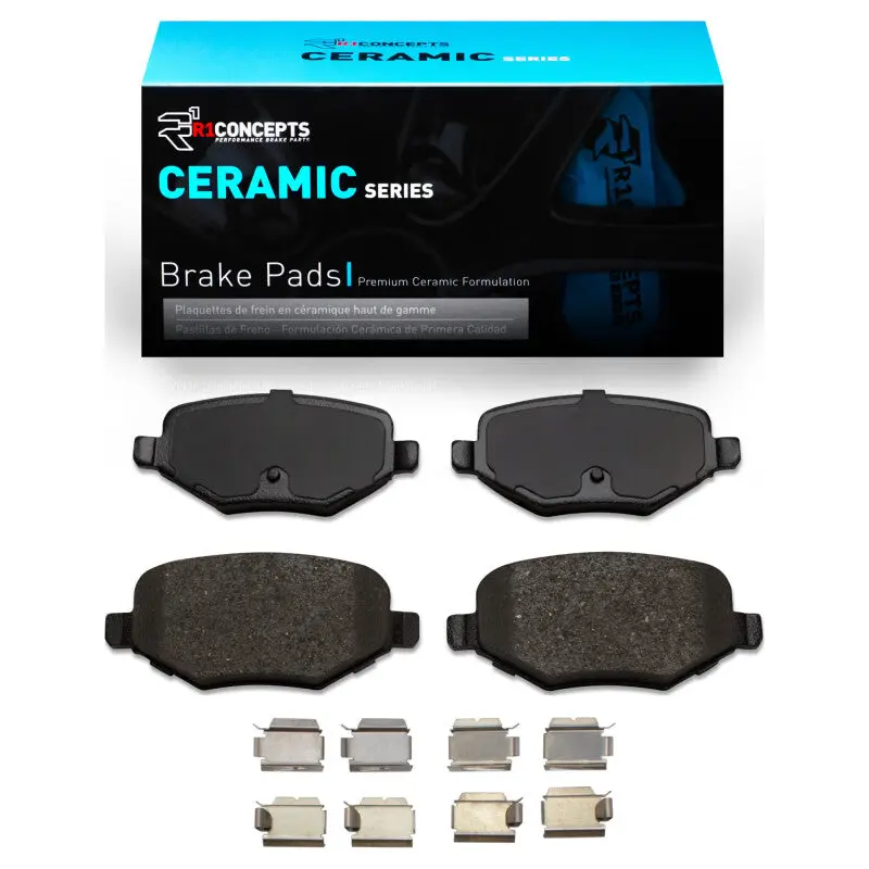 R1 2009-2019 Ford Flex Rear R1 Ceramic Pads & Hardware Kit 1